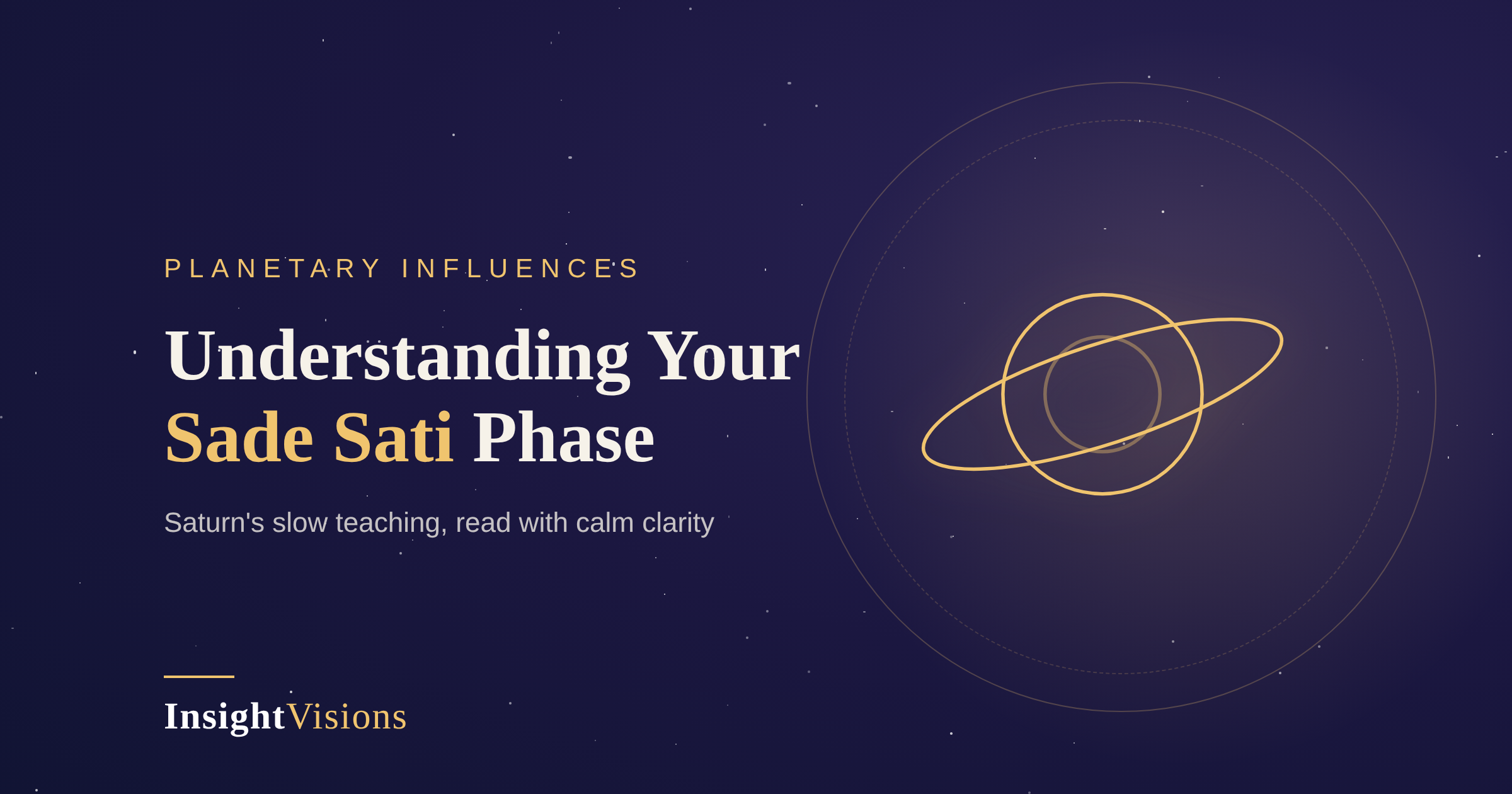 Sade Sati Explained: Saturn's 7.5-Year Transit Through Your Moon Sign